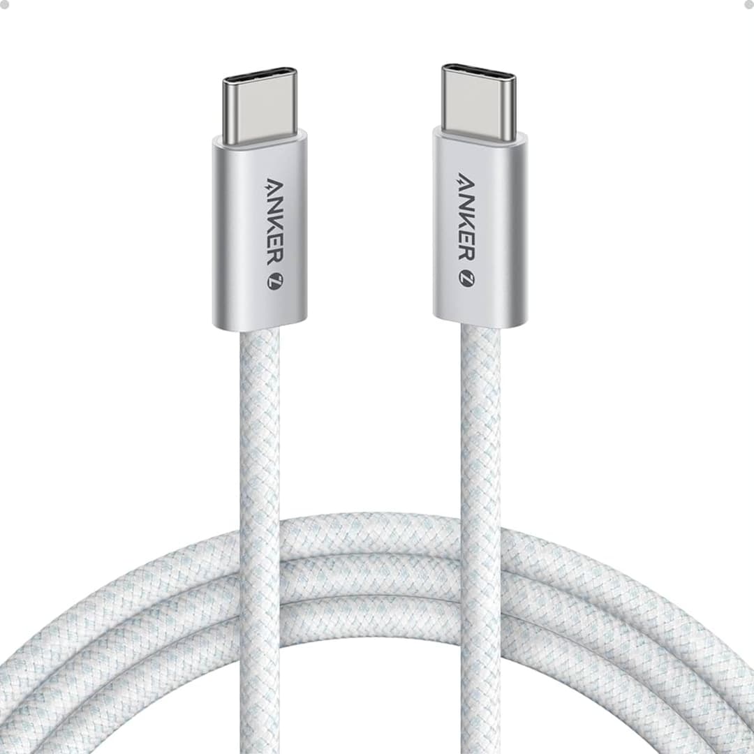 Anker Zolo 240w USB C to USB C Cable, Braided and Dirt-Free Type C Fast Charging Cable