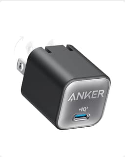 Product image for Anker Nano Charger, USB C GaN Charger 30W, PIQ 3.0 Foldable PPS Fast Charger
