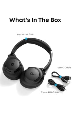 Product image for soundcore by Anker Q20i Hybrid Active Noise Cancelling Headphones 