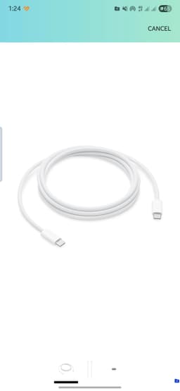 Product image for Apple 240W USB-C Charge Cable, 2m