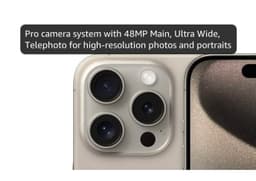 Product image for Apple iPhone 15 Pro Max, 256GB, Natural Titanium 