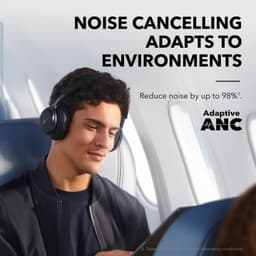 Product image for Soundcore by Anker, Space One, Active Noise Cancelling Headphones, 2X Stronger Voice Reduction, 40H ANC Playtime, App Control, LDAC Hi-Res Wireless Audio, Comfortable Fit, Clear Calls, Bluetooth 5.3