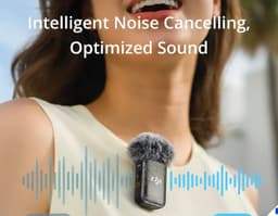 Product image for DJI Mic 2 (2 TX + 1 RX + Charging Case), Wireless Lavalier Microphone, Noise Cancelling, 820 ft. Range, Microphone for iPhone, Android 