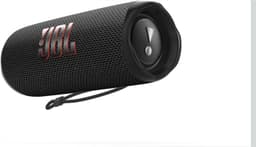Product image for JBL Flip 6 - Portable Bluetooth Speaker, powerful sound and deep bass, IPX7 waterproof, 12 hours of playtime, JBL PartyBoost for multiple speaker pairing for home, outdoor and travel (Black)