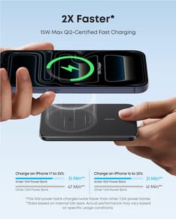 Product image for Anker Nano MagSafe Portable Charger, Ultra-Slim 5,000mAh