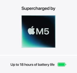 Product image for Apple 2026 MacBook Air 13-inch Laptop with M5 chip: